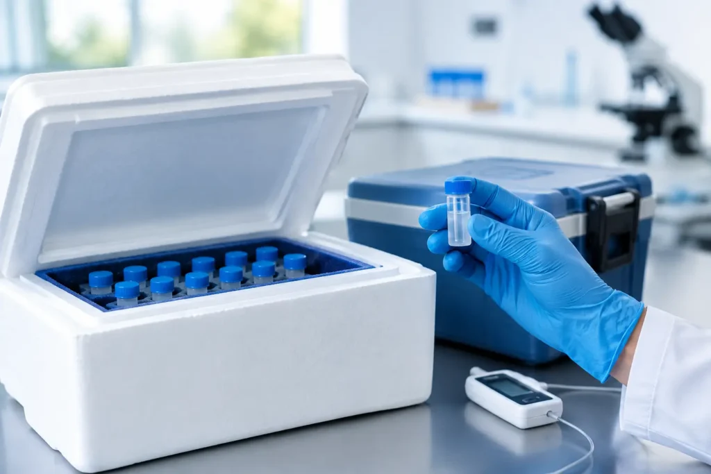 Cold Chain Peptide Shipping for Research Lots